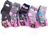 Meisjes sokken wintersokken warme sokken kindersokken multipack 4 paar sokken maat 31-34
