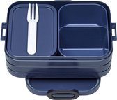 Mepal – Bento lunchbox Take a Break midi- inclusief bento box – Nordic denim – Lunchbox voor volwassenen