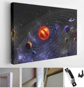 The photograph was prepared using image processing software and coding 3D rendering and Gaussian noise distribution - Modern Art Canvas - Horizontal - 486428617 - 50*40 Horizontal