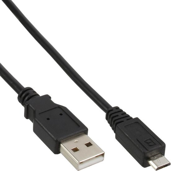 Micro Usb Socket Inline InLine 5m USB 2.0 A - micro B USB-kabel USB A Micro-USB B Zwart | bol