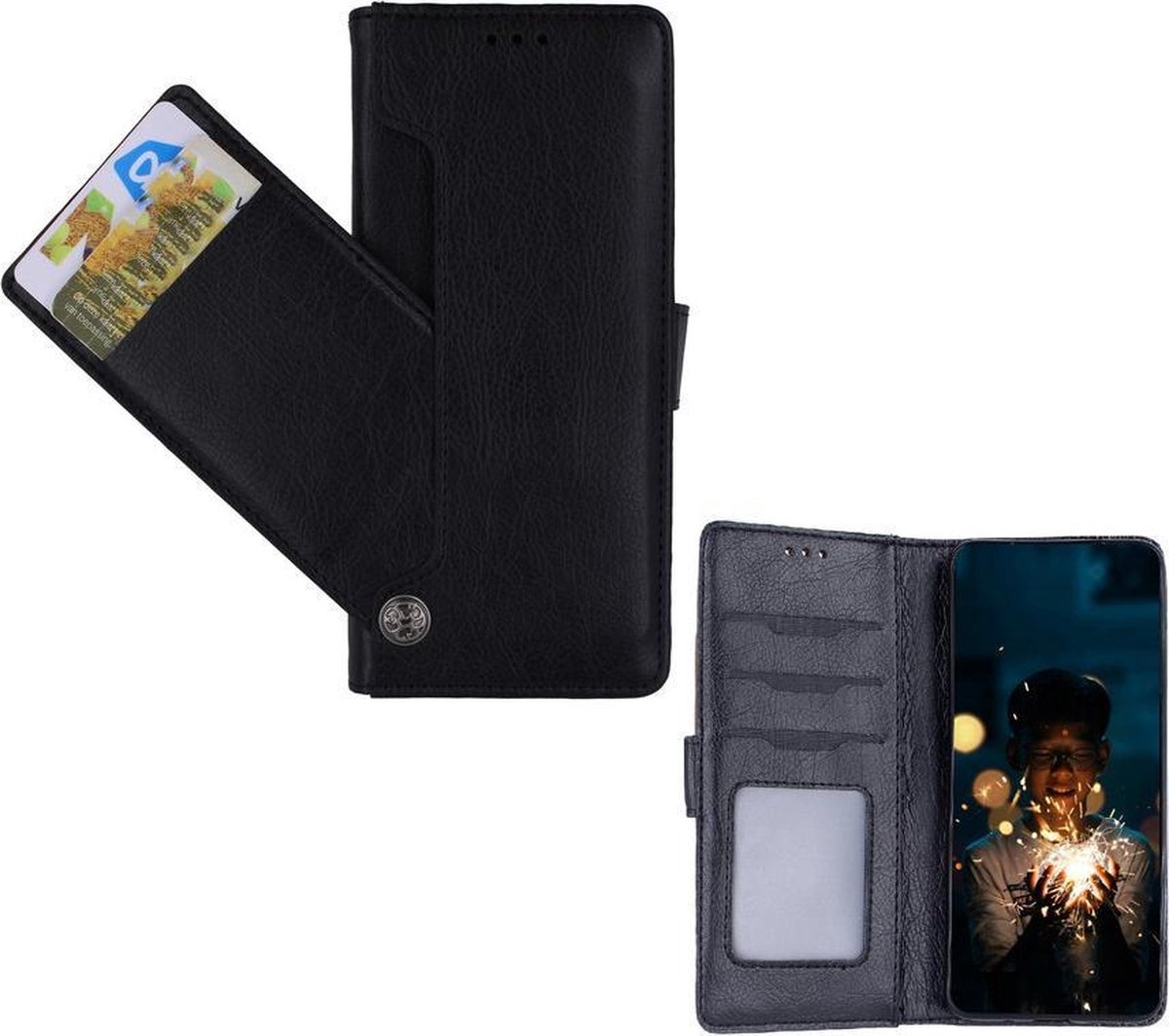 Samsung Galaxy A32 4G Zwart Boekhoesje | Portemonnee Book Case met 5 kaartsleuven