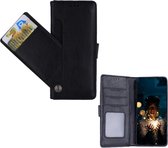 Tablethoes Geschikt voor: Samsung Galaxy A02S Zwart Boekhoesje | Portemonnee Book Case met 5 kaartsleuven