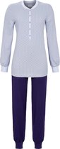 Ringella dames pyjama Blue Dots - knoopjes  - 42  - Blauw