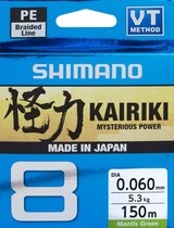 Shimano Kairiki 8 Mantis Green 0.06mm | Gevlochten lijn