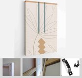 Mid Century Modern Design. A trendy set of Abstract Hand Painted Illustrations for Wall Decoration, Social Media Banner, Brochure Cover Design - Modern Art Canvas - Vertical - 1952