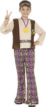 SMIFFYS - Hippie peace kostuum voor jongens - 146/158 (10-12 jaar)