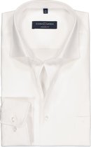 CASA MODA modern fit overhemd - mouwlengte 7 - wit - Strijkvriendelijk - Boordmaat: 45