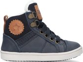 Ton & Ton Arvid Hoge sneakers - Leren Sneaker - Jongens - Blauw - Maat 24