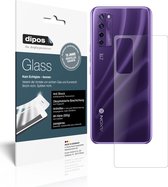 dipos I 2x Pantserfolie mat compatibel met ZTE A20 5G Achterkant Beschermfolie 9H screen-protector (expres kleiner dan het glas omdat het gebogen is)