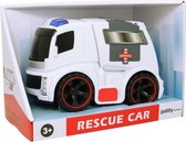 JollyVrooom - Ambulance - Ziekenauto - Auto - Redding - Licht - Geluid  Rescue Series