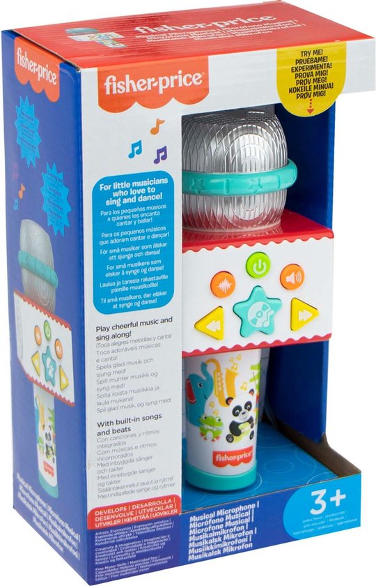 hefboom uitzondering lever Fisher-Price Meezing Microphone – Interactief speelgoed - Spelend leren -  Speelgoed... | bol.com