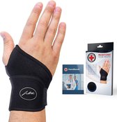 wrist wraps -  Zinaps  Premium Wrist Support with Doctor Manual - Wrist Support with Copper Fibers - Wrist Wraps for Left and Right Handers - Black(Wk 02132)