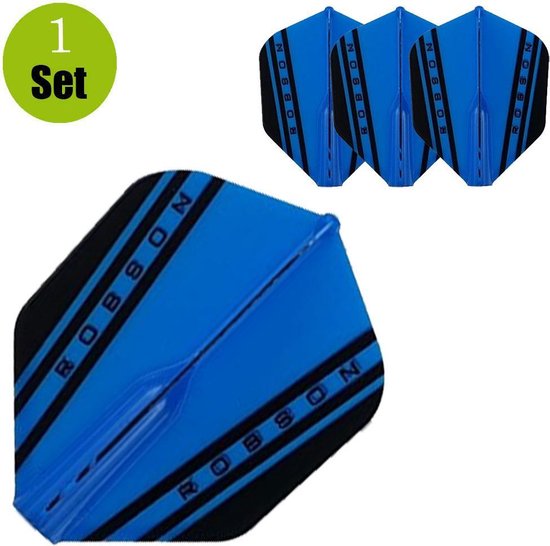 Bull's Robson Plus Flight Std.6 V - Blue - Dart Flights van Bull's — afbeelding 3