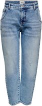 Only Jeans Onltroy Life Hw Carrot Ank Dot429 Noos 15236966 Light Blue Denim Dames Maat - W30 X L34