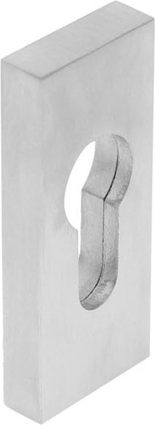 Intersteel Sécurité rosace coulissante rectangulaire 10 mm inox brossé