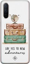 OnePlus Nord CE 5G hoesje siliconen - Wanderlust | OnePlus Nord CE case | mint | TPU backcover transparant