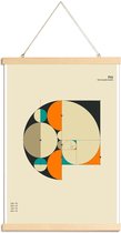 JUNIQE - Posterhanger Phi -40x60 /Ivoor & Oranje