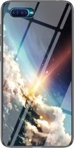 Voor OPPO Reno Een Sterrenhemel Geschilderd Gehard Glas TPU Schokbestendige Beschermhoes (Bright Star)