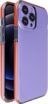 TPU tweekleurige schokbestendige beschermhoes voor iPhone 13 Pro Max (oranje)