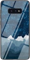 Voor Samsung Galaxy S10 Lite Sterrenhemel Geschilderd Gehard Glas TPU Schokbestendig Beschermhoes (Star Chess Rob)