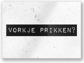Wenskaart Vorkje Prik 15cm