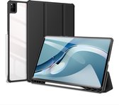 Dux Ducis - Tablet hoes geschikt voor Huawei MatePad Pro 12.6 (2021) - Toby Series - Tri-Fold Book Case - Zwart
