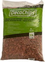 DecoChips Houtsnippers Rood 35L