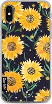 Casetastic Apple iPhone X / iPhone XS Hoesje - Softcover Hoesje met Design - Sunflowers Print