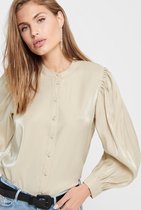 Blouse met lange mouw Only Zand maat 38
