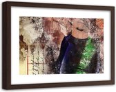 Foto in frame , Abstracte Sporter , 120x80cm ,  Multikleur , wanddecoratie , Premium print