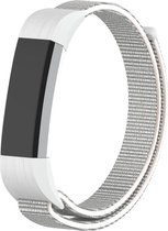 Nylon Smartwatch bandje - Geschikt voor  Fitbit Alta / Alta HR nylon bandje - zeeschelp - Horlogeband / Polsband / Armband