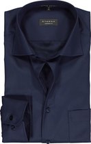 ETERNA comfort fit overhemd - twill heren overhemd - donkerblauw - Strijkvrij - Boordmaat: 43