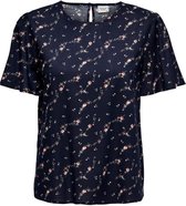 Jacqueline de Yong T-shirt Jdydavina S/s Top Wvn Cs 15245998 Night Sky/flowers Dames Maat - 40