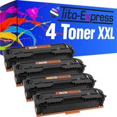 Tito-Express HP CF540A- CF543A 4x toner cartridge alternatief voor HP CF540A- CF543A LaserJet Pro MFP M 254 DNW DW NW 280 NW 281 FDN 281 FDW