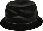 Urban Classics Bucket hat / Vissershoed Velvet Zwart