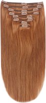 Remy Human Hair extensions Double Weft straight 24 - rood 30#