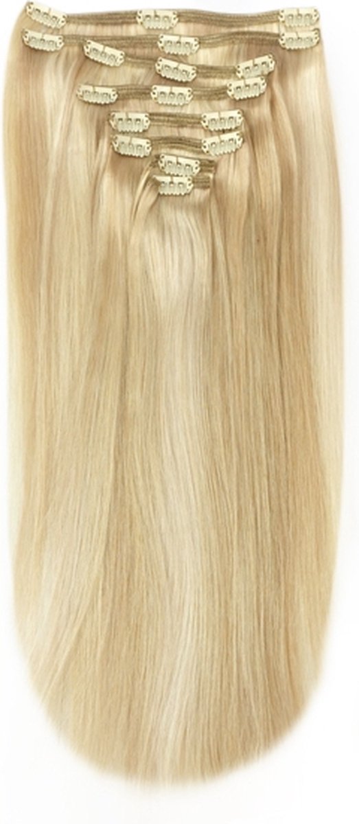 Remy Human Hair extensions Double Weft straight 18 - blond 16/613#