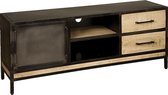 Tv-meubel | alexandra | mangohout | patina | 153 x 40 x 60(h) cm