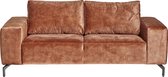 2 Zitsbank Lotte 181 Cm  – Velvet Cognac – Soft Bonnel  Furn4All | Cognac | 91 x 181 x 101 cm