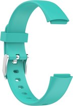 By Qubix Fitbit luxe bandje - Sportbandje met gesp - Maat: Small - Mint groen Smartwatchbandje horlogeband polsband Armband Strap Band Watchband