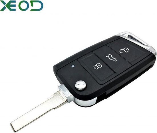 XEOD Autosleutelbehuizing - sleutelbehuizing auto - sleutel - Autosleutel /  Volkswagen... | bol.com