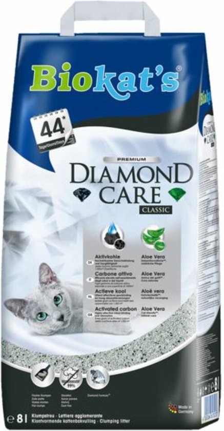 Biokat's kattenbakvulling Diamond Care Classic 8 L papieren zak