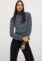 Mango T-shirt Blouse Met Print En Textuur 17095133 52 Dames Maat - XXL