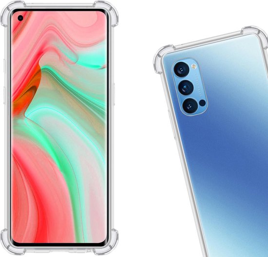 Coque Silicone Transparente Anti-choc Pour Oppo Reno4 5G - Housse Renforcée - Marque EbestStar - Neuf Sous Blister
