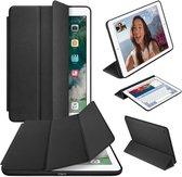 Apple iPad Air 1 / Air 2 / iPad 2017 / iPad 2018 Ultraslanke Hoesje Tri-Fold Cover Case - Zwart