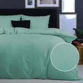 Y-NOT - Mat Satijn Designer Style - Dekbedovertrek - microfibre - 1 Persoons - 140x200/220 cm - Petrol