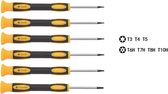 6 Delige Torx Schroevendraaierset - Torx - Set - Bits - T3 - T4 - T5 - T6 - T7 - T10