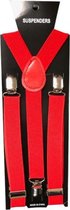 bretels 2,5 cm elastaan/polyester rood one-size