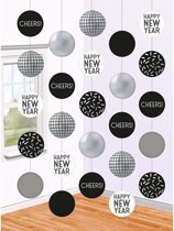hangslingers Disco Ball NYE 150 cm 5 stuks