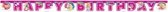 letterslinger Dreamtopia happy birthday meisjes 200 cm